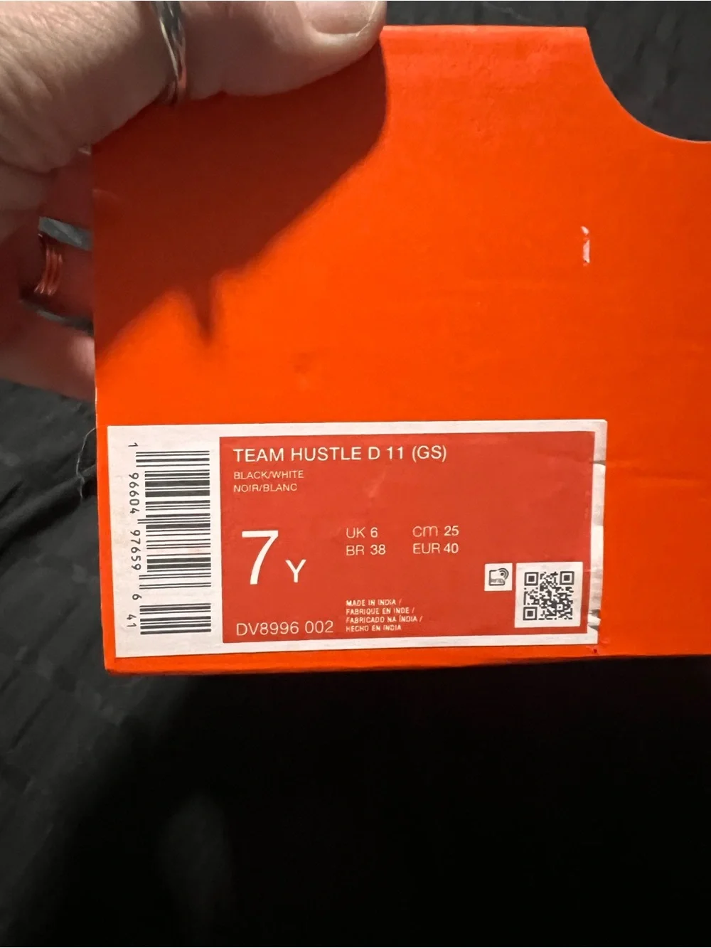 Nike Black and White Athletic Trainer Sneakers